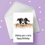 Border Collie Birthday Card 08