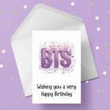 BTS Edible Icing Cake Topper or Ribbon 02