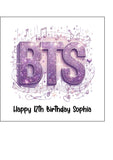 BTS Edible Icing Cake Topper or Ribbon 02