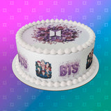 BTS Edible Icing Cake Topper or Ribbon 04