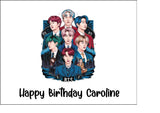 BTS Edible Icing Cake Topper or Ribbon 05