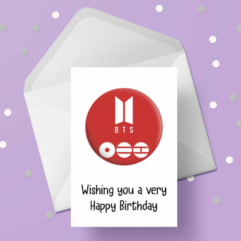 BTS Birthday Card 08