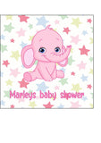 New Baby 05 Edible Icing Cake Topper - Baby Girl Baby Shower