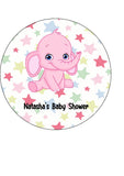 New Baby Edible Icing Cake Topper 05 - Baby Girl Baby Shower