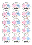 New Baby 06 Edible Icing Cake Topper - Baby Twins Baby Shower