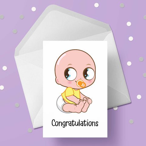 New Baby Card 04 - Baby Boy or Girl