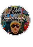 Bad Bunny 01 Edible Icing Cake Topper or Ribbon