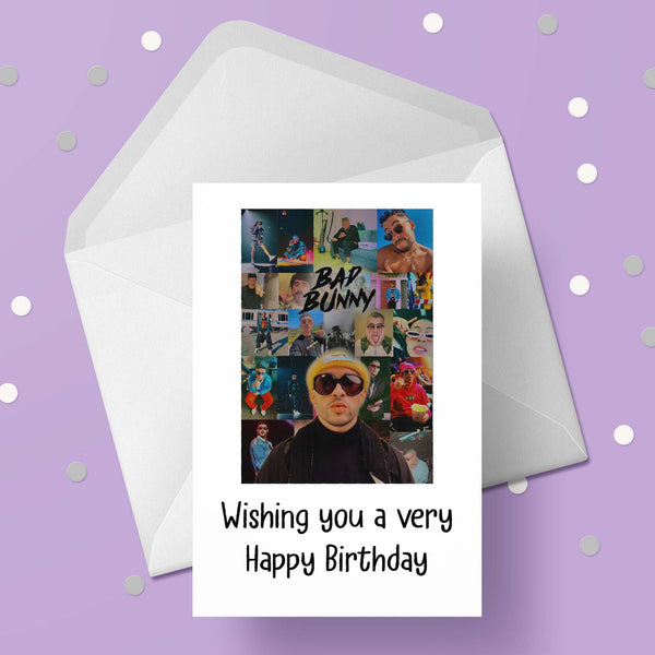 Bad Bunny 01 Birthday Card