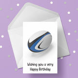 Rugby Ball 01 Birthday Card