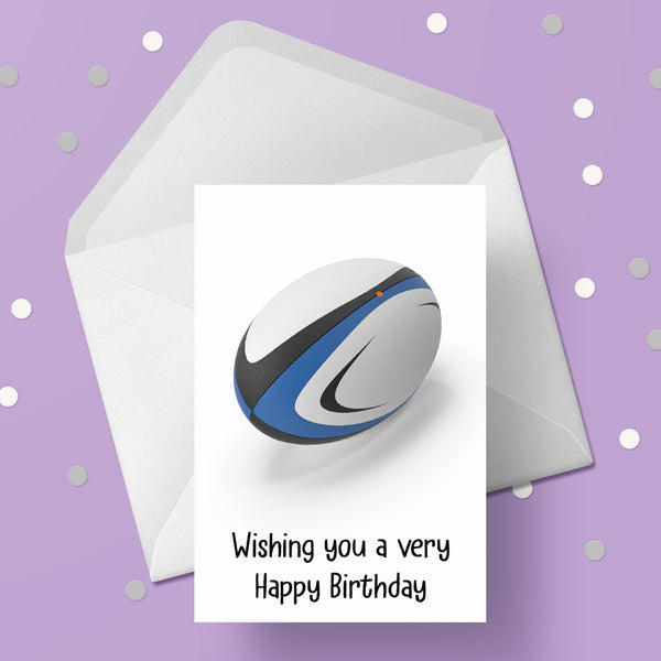 Rugby Ball 01 Birthday Card