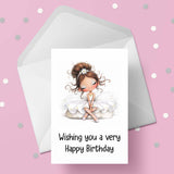 Ballet / Ballerina Birthday Card 03