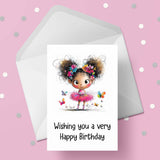 Ballet / Ballerina Birthday Card 05