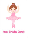 Ballet / Ballerina Edible Icing Cake or Ribbon