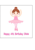 Ballet / Ballerina Edible Icing Cake or Ribbon
