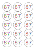 87th Birthday Balloons Edible Icing Cake Topper or Ribbon
