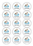Baptism 03 Edible Icing Cake Topper or Ribbon - Female getting Baptised