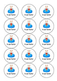 Baptism 06 Edible Icing Cake Topper or Ribbon - Funny Male getting Baptised