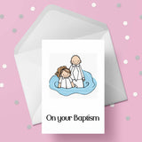 Baptism Card 03 - Female getting Baptised