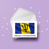 Barbados Flag Card