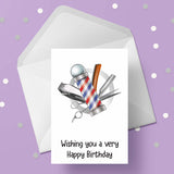 Barber Shop Hairdresser 02 Card
