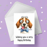 Beagle Dog Birthday Card 03