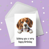 Beagle Dog Birthday Card 04
