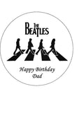 The Beatles 02 Edible Icing Cake Topper or Ribbon