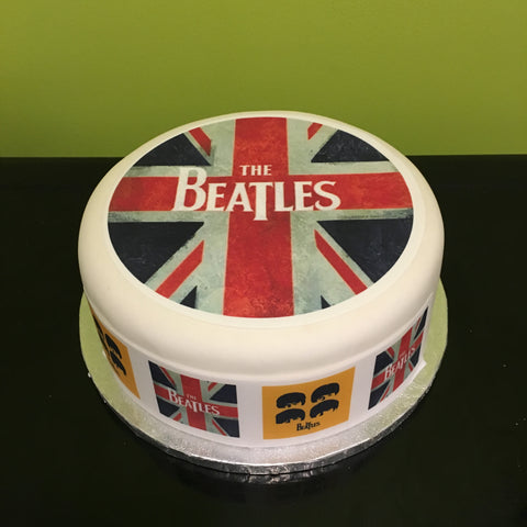The Beatles 04 Edible Icing Cake Topper or Ribbon