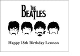 The Beatles 03 Edible Icing Cake Topper or Ribbon