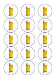 Beer 02 Edible Icing Cake Topper or Ribbon