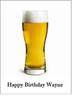 Beer 02 Edible Icing Cake Topper or Ribbon