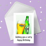 Beer 03 Edible Icing Cake Topper or Ribbon - Heineken