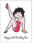 Betty Boop 01 Edible Icing Cake Topper