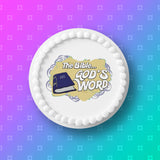 Bible 02 Edible Icing Cake Topper or Ribbon