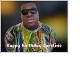 The Notorious B.I.G. 01 Edible Icing Cake Topper or Ribbon