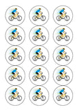 Bicycle 02 Edible Icing Cake Topper or Ribbon