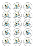 Bicycle Edible Icing Cake Topper 03