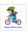 Bicycle Edible Icing Cake Topper 04 - Boy on Bike