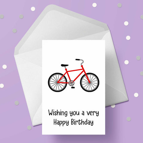 Bike / Bicycle 06 Birthday Card