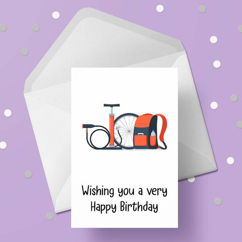 Bike / Bicycle 08 Birthday Card