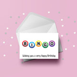 Bingo Edible Icing Cake Topper or Ribbon or Ribbon
