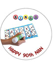 Bingo Edible Icing Cake Topper or Ribbon or Ribbon