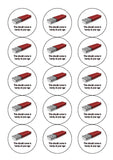 Happy Birthday Edible Icing Cake Topper or Ribbon 13 - Funny memory stick joke