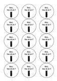 Happy Birthday Edible Icing Cake Topper or Ribbon 16