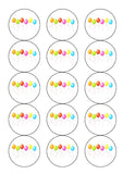 Happy Birthday Edible Icing Cake Topper or Ribbon 01
