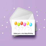 Happy Birthday Edible Icing Cake Topper or Ribbon 01
