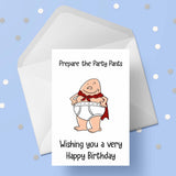 Happy Birthday Card 11 - Funny Party Pants