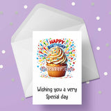 Pretty Cupcake Happy Birthday Card 08