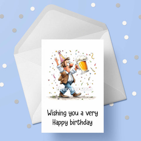 Male Birthday Card for Men 01