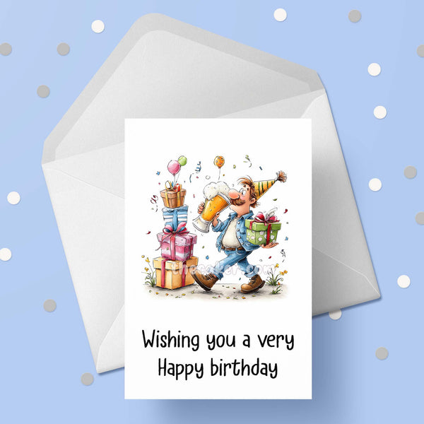 Male Birthday Card for Men 04